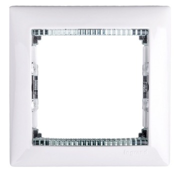 LEGRAND VALENA RAMKA POJEDYNCZA BIAŁA CRYSTAL