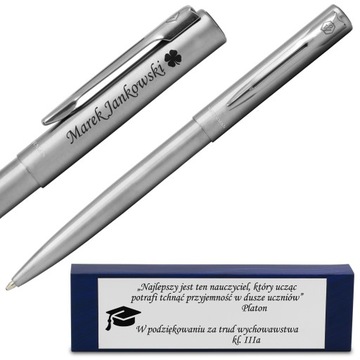 Długopis Waterman Graduate Stalowy z GRAWEREM TAB
