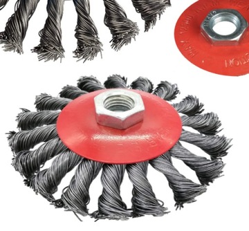 SZCZOTKA DO CZYSZCZENIA SPLATANA SZLIFIERKI 115mm