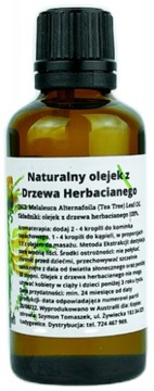Olejek ETERYCZNY HERBACIANY aromaterapia inhalacje DRZEWO HERBACIANE 50ml