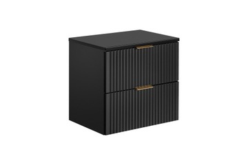 SZAFKA ŁAZIENKOWA Z BLATEM 60 CM ADEL BLACK