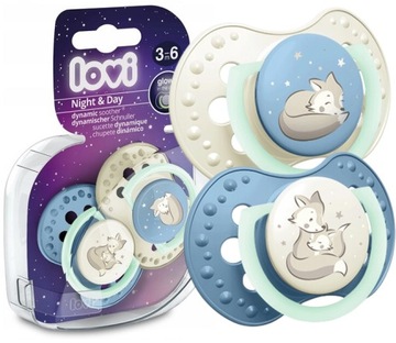 LOVI SMOCZEK DYNAMICZNY USPOKAJAJĄCY 3-6 m ŚWIECI W CIEMNOŚCI 2szt