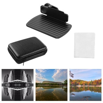 Klips odblaskowy do telefonu, lekki, czarny