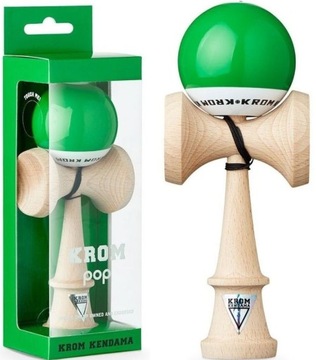 Kendama KROM POP zielony z dodatkową powłoką LOL