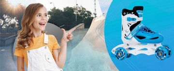 ПРОФЕССИОНАЛЬНЫЕ КОНЬКИ РЕГУЛИРУЕМЫЕ КОНЬКИ РОЛИКОВЫЕ КОНЬКИ SMARTBAND БЕСПЛАТНО 9 В 1 ПОДАРОК ​​XL