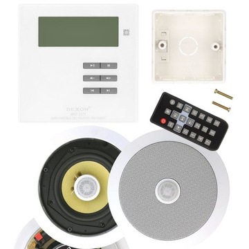 DEXON RADIO PODTYNKOWE BLUETOOTH DO ŁAZIENKI BIAŁE