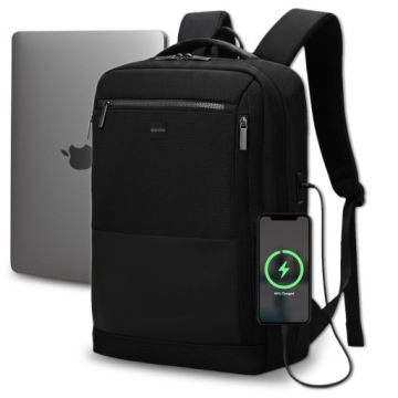 Batoh do Batoh zavazadla, černý, s Usb, Notebook 15,6"