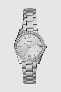 Fossil zegarek damski kolor srebrny ES4317