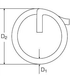 Zawleczka okrągła 15 mm