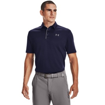 Koszulka Polo męska Under Armour Tech Polo 1290140 Granatowa r. L