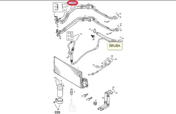 90569951 PŘÍVODY KLIMATIZACE OPEL VECTRA B