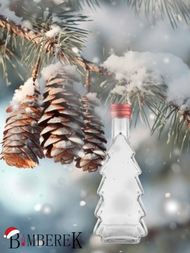 Рождественская бутылка РОЖДЕСТВЕНСКАЯ ЁЛКА 500МЛ для ликерных настоек вина РОЖДЕСТВЕНСКОЕ УКРАШЕНИЕ