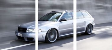 3x OBRAZ NA ŚCIANĘ AUDI A4 B5 auto tryptyk 20x30