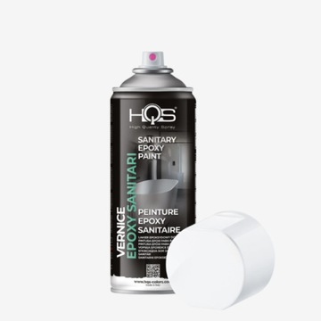 HQS SPRAY LAKIER FARBA EPOKSYDOWA DO WANIEN SANITARIATÓW 400ML