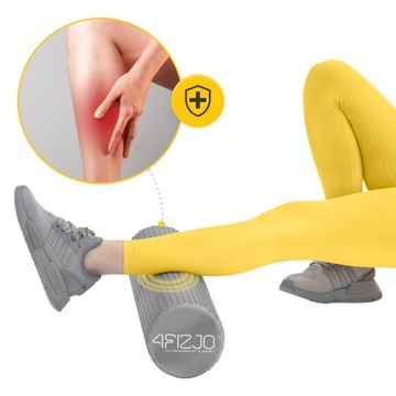 РОЛИК ДЛЯ МАССАЖА СПИНЫ НОГ РОЛИКОВЫЙ МАССАЖЕР СЕРЫЙ 45