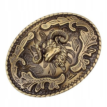 1x klamra pasa western cowboy w kształcie głowy