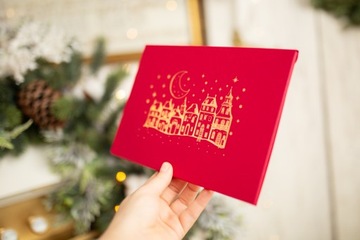 Фотокейс Новогодние принты 15х23 картон Конверт Папка Коробка