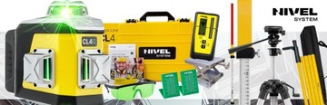 СИСТЕМА NIVEL CROSS LASER CL4G ЗЕЛЕНЫЙ ПОЛНЫЙ ВАРИАНТ