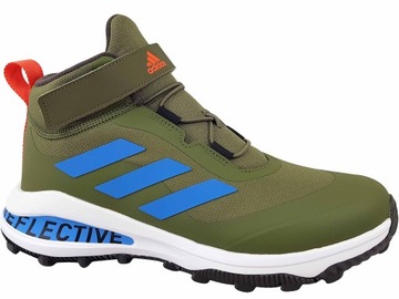 ADIDAS FORTARUN WYSOKIE BUTY ZIELONE NA GUMKI RZEP