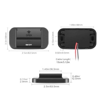 12 В 24 В двойной USB-переключатель автомобильного зарядного устройства для автомобиля морской лодки черный