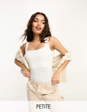 RIVER ISLAND PETITE GŁADKIE BODY BEZ RĘKAWÓW XS