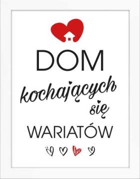 NOWOCZESNY OBRAZ Z NAPISAMI NA ŚCIANĘ CYTATY RAMA