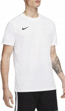 KOSZULKA MĘSKA NIKE PARK VII T-SHIRT SPORTOWY DRI-FIT BIAŁY r.L