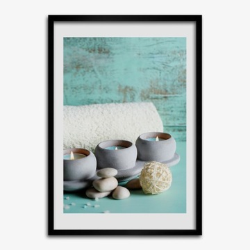 Ścienny foto obraz do salonu Świeczki 50x70 cm