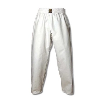 Spodnie treningowe białe Karate 100% baweł. 140 cm