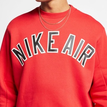 Nike Air czerwony dres męski komplet bluza + spodnie L