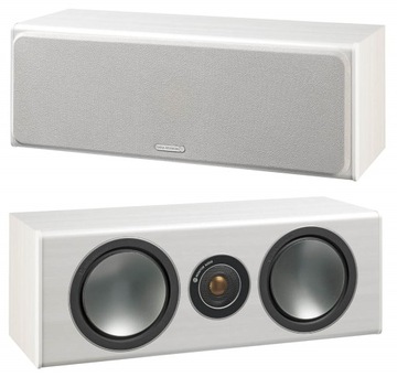 MONITOR AUDIO BRONZE CENTRE WHITE ASH - BIAŁA, CENTRALNA KOLUMNA