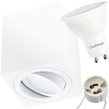 Oprawa Natynkowa HALOGENOWA TUBA SPOT + LED GU10