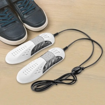 SUSZARKA DO BUTÓW I RĘKAWICZEK ELEKTRYCZNA UV OSUSZACZ BIAŁO-CZARNA 20W