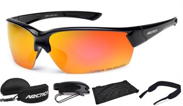 OKULARY ROWEROWE ARCTICA S-200 LUSTRZANKA POLARYZACJA + GRATISY
