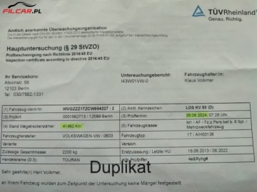 Volkswagen Touran II 1.4 TSI 140KM 2013 Volkswagen Touran GWARANCJA 7-Osobowy ZNIKOMY PRZEBIEG Mozliwa zamiana Raty, zdjęcie 7