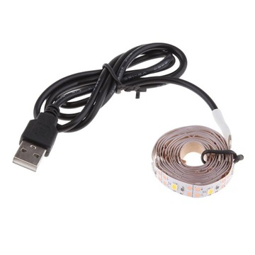 DC 5V USB RGB Ciepła biel 3528 Taśmy LED do