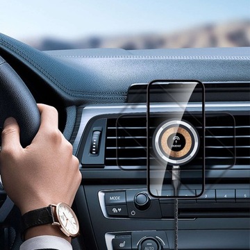 Магнитный держатель с индукционным зарядным устройством MagSafe для вентиляционной решетки 15