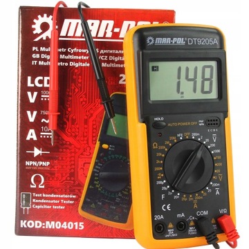 Multimetr ręczny Mar-pol DT-9205A