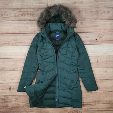 NIKE Kurtka Parka Puchowa 550 Damska Zielona r. S