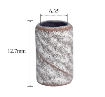 NAKŁADKI ŚCIERAJĄCE NA FREZ ZEBRA Z CERAMIKĄ #320 - 100 sztuk