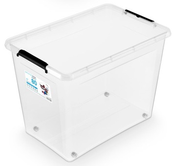 2 x ПЛАСТИКОВЫЙ КОНТЕЙНЕР ДЛЯ ИГРУШЕК С КРЫШКОЙ НА КОЛЕСАХ 80 л