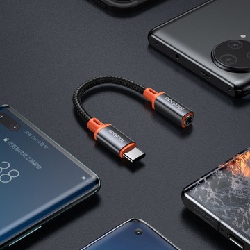 MCDODO АДАПТЕР USB-C MINI JACK 3,5 ММ АДАПТЕР AUX КАБЕЛЬ ДЛЯ SAMSUNG DAC