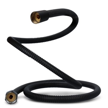 ДУШЕВОЙ ШЛАНГ Душевые ванны Гибкий КОНИЧЕСКИЙ 150 см Черный