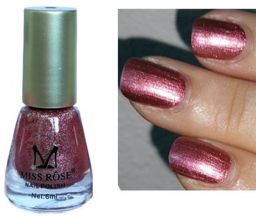 LAKIER do paznokci MISS ROSE metalic bordo