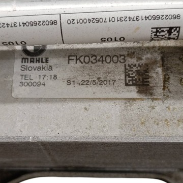 BMW 7 G11 G12 2018 VŠECHNY CHLADIČ OLEJE