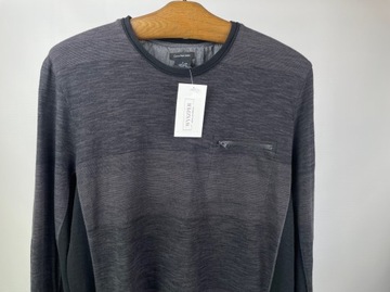 Bluzka męska long sleeve CALVIN KLEIN JEANS paski r. M