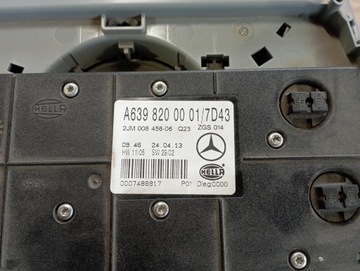 LAMPY OSVĚTLENÍ POLSTROVÁNÍ MERCEDES-BENZ OE A6398200001