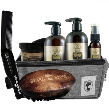 Набор кистей для бороды, расческа-косметолог