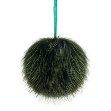 NATURALNY POMPON JENOT CZAPKA BRELOK DO KLUCZY