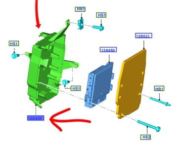 OBUDOWA MODUŁU KOMPUTERA FORD C-MAX Mk2 FOCUS Mk3